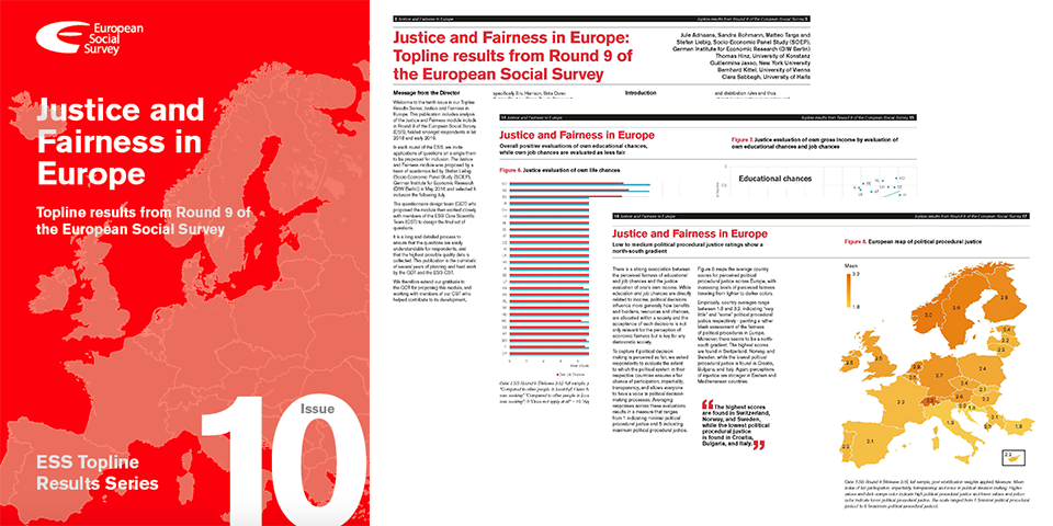 Nytt nummer av ESS Topline Results Series belyser ämnet rättvisa i samhället